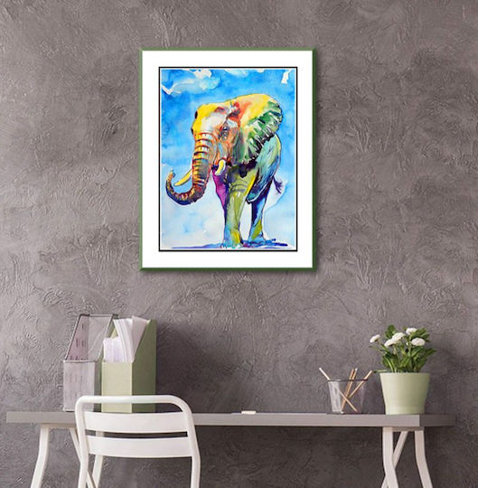 Mosaic Diamant Xxl Gobelin Zola Design Elefant Colorat 120 X 60 Cm