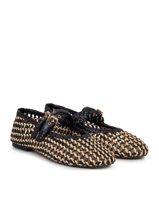Inuovo Women's Ballerina Shoes In Black Colour