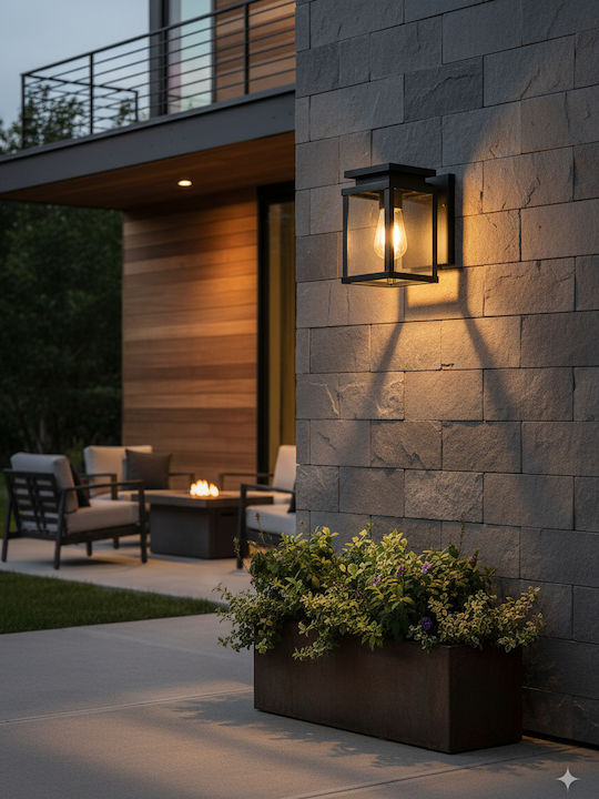 VK Lighting VK/03066/WA/B Lantern 12.7x12.7x21.8cm VK Lighting VK/03066/WA/B Lantern 12.7x12.7x21.8cm