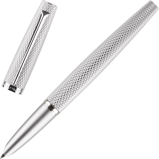 Diplomat Viper Silver Guilloche Fountain Pen