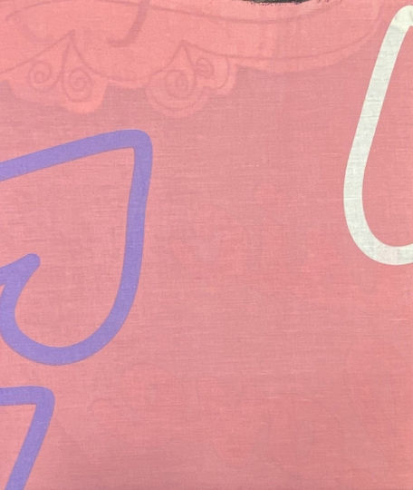 Limneos Сет Детски Спални Комплекти Единични Памучни Violetta Розово-Фуксия 160x270см