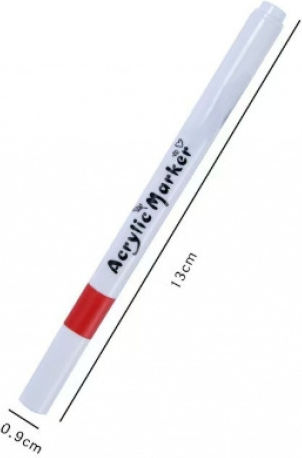 Set 60 Markere Acrilice Zola Vârf Precise Hârtie Piatră Sticlă Ceramică Lemn Materiale Textile Pânză Uscare Rapidă Multicolor