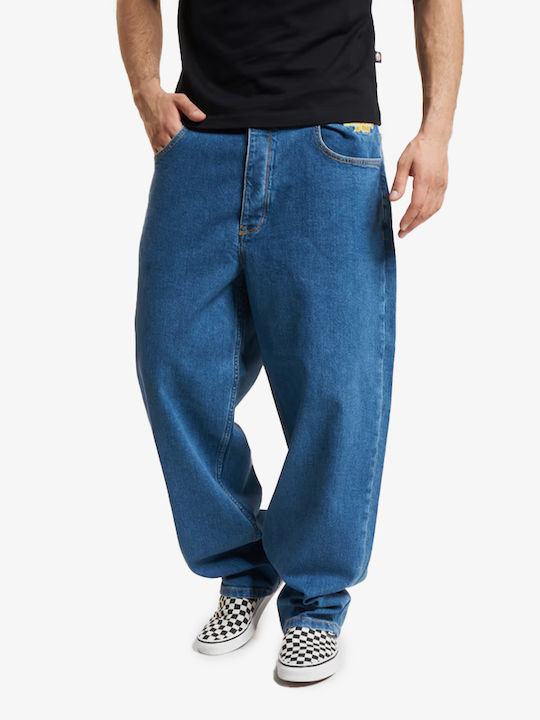 X-tra Ανδρικό Παντελόνι Τζιν με Slim Baggy Εφαρμογή Washed Blue