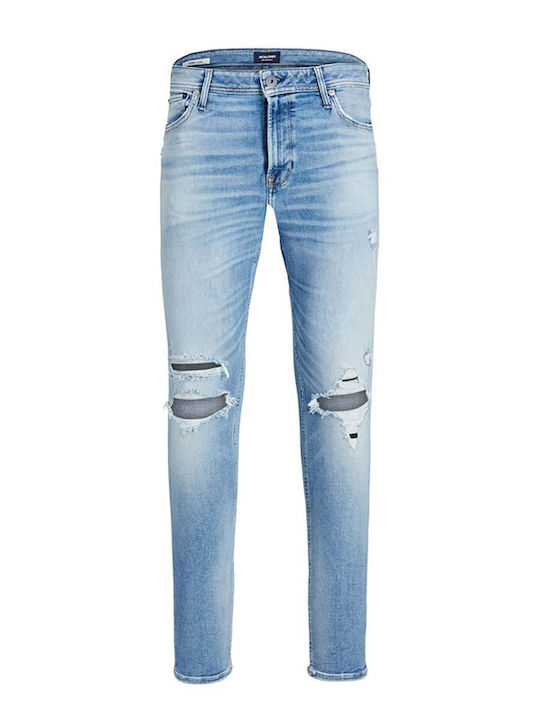 Glenn Men's Jeans Pants Elastic with Slim Fit Denim