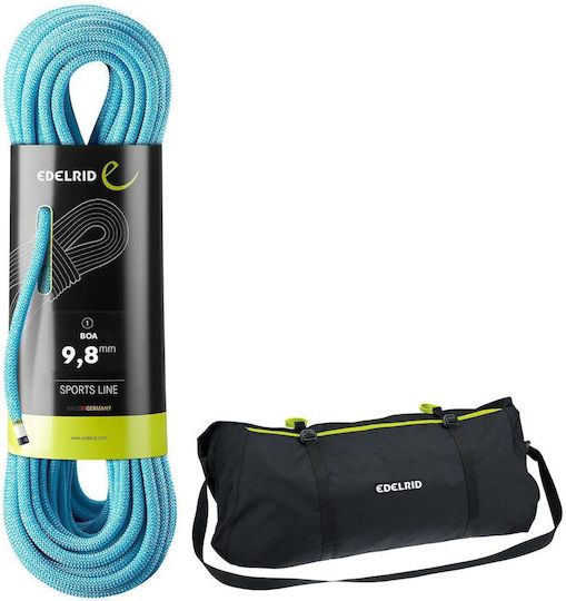 Edelrid Dynamisches Kletterseil mit Länge 60m Blau