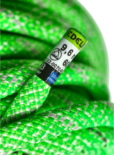 Edelrid Dynamic Climbing Rope With Length 60m Green