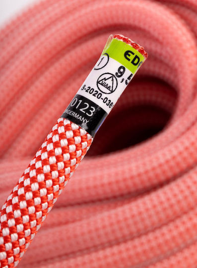 Edelrid Δυναμικό Σχοινί Ορειβασίας με Μήκος 70m Κόκκινο