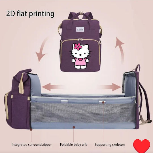 ShuShu ShuShu Wickeltasche Tasche - Bett Lila