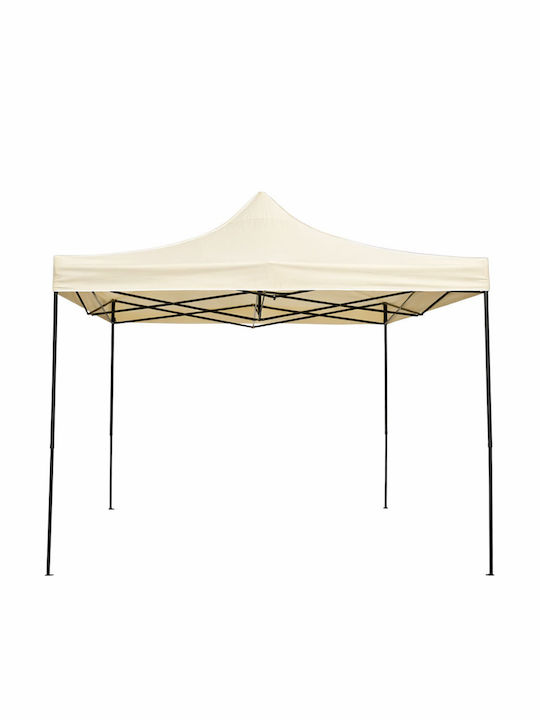 Ankor Foldable Garden Gazebo Beige 3x3m
