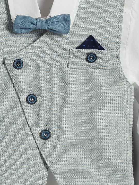 Costumaș Botez Băiat Bleu-Alb 3015-2 New Life Nl-26-3015-2