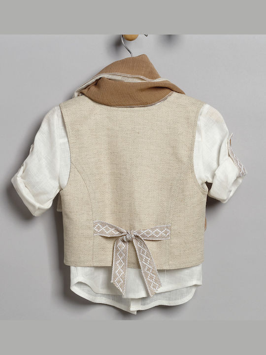 Costumaș Botez Băiat Bej 3009-2 New Life Nl-26-3009-2