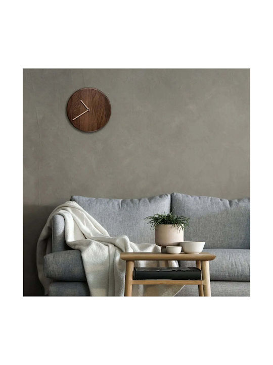Phos & Gaia Silent Wooden Wall Clock Beige
