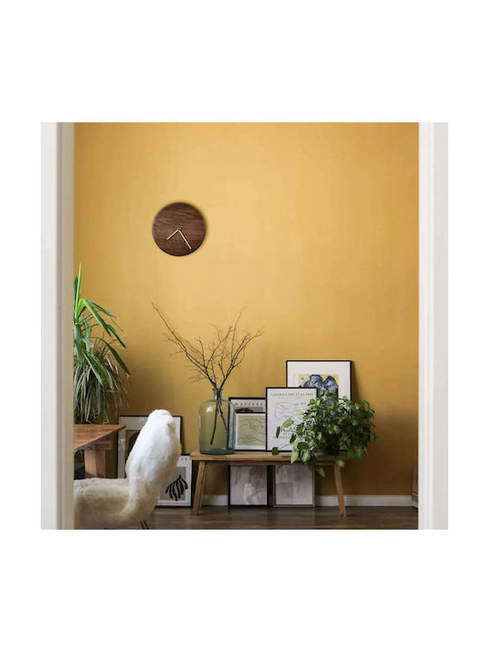 Phos & Gaia Silent Wooden Wall Clock Beige