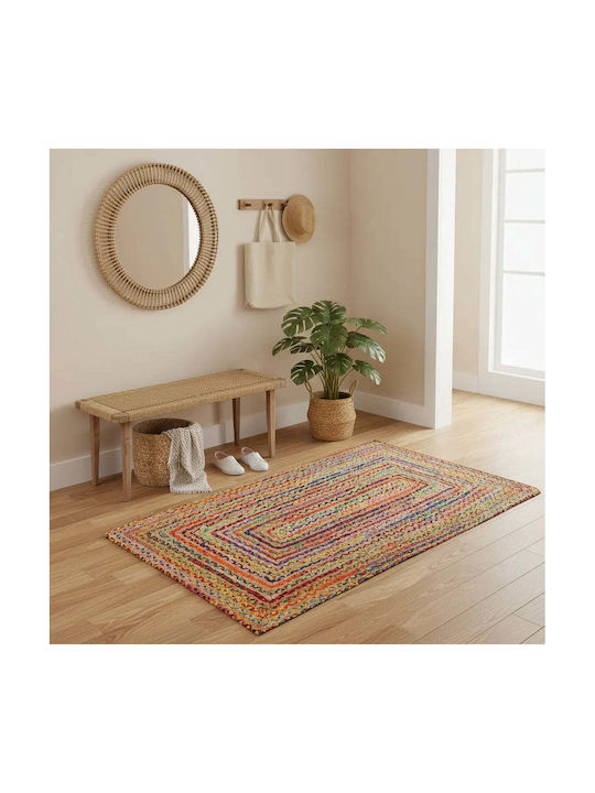 Phos & Gaia Covor Handmade Rectangular De Vară Din Iută Naturală 60x110cm