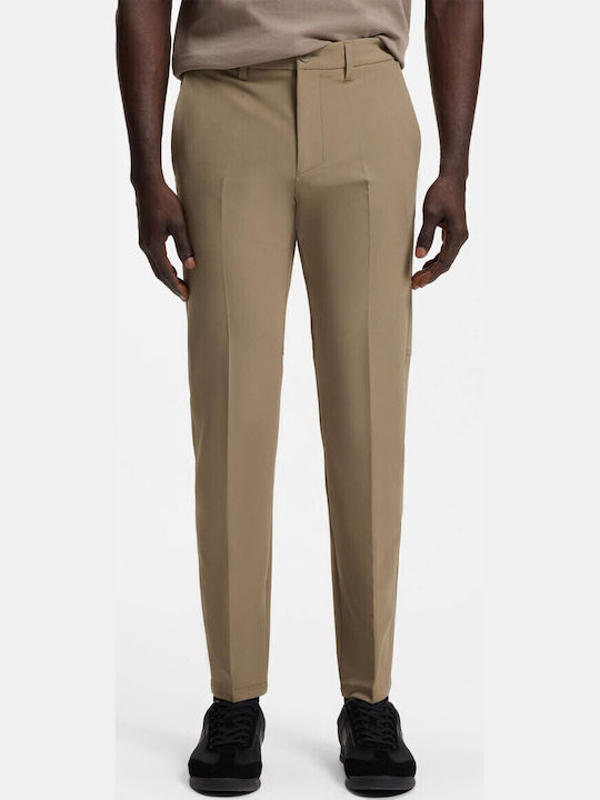 Trousers Elastic in Slim Fit Light Pastel Green