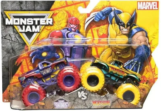 Monster Jam Set 2 Metallautos Sentinels Gegen Wolverine Maßstab 1:65