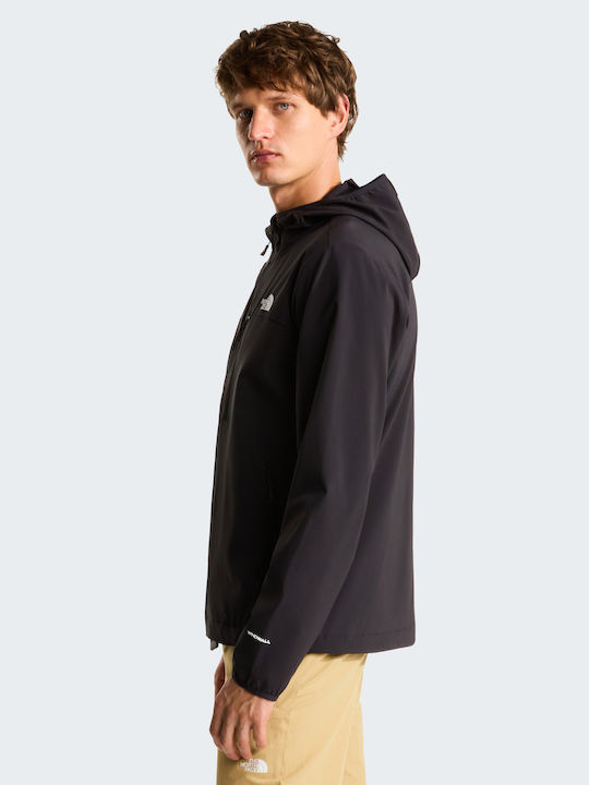 Winter Softshell Waterproof and Windproof Jacket Black