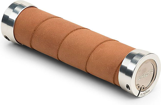 Brooks England Slender Leather Aged Handlebar Grips Size 130/130 Mm
