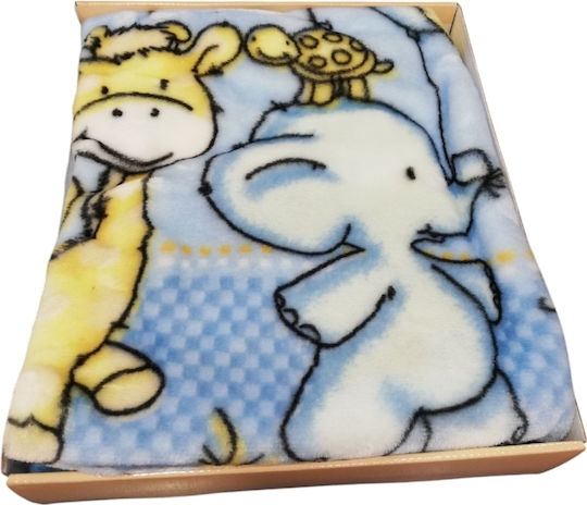 Sunshine Samt Babydecke Wickeltücher für Kinderzimmer Blau 80x90cm