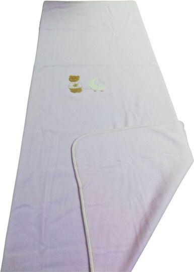 Klotsotiras Babydecken Fleece Weiße 110x160cm