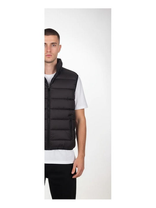 Ärmelloses Herren Jacke Schwarz