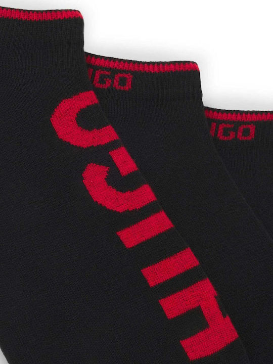Hugo Logo Cc Man Socks Black 3Pack Hugo Logo Cc Man Socks Black 3Pack