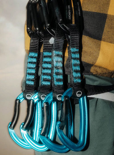 Wild Country Wildsport Karabiner und Expresssets Quickdraw 17 Cm Kletter-Quickdraw Schwarz Türkis