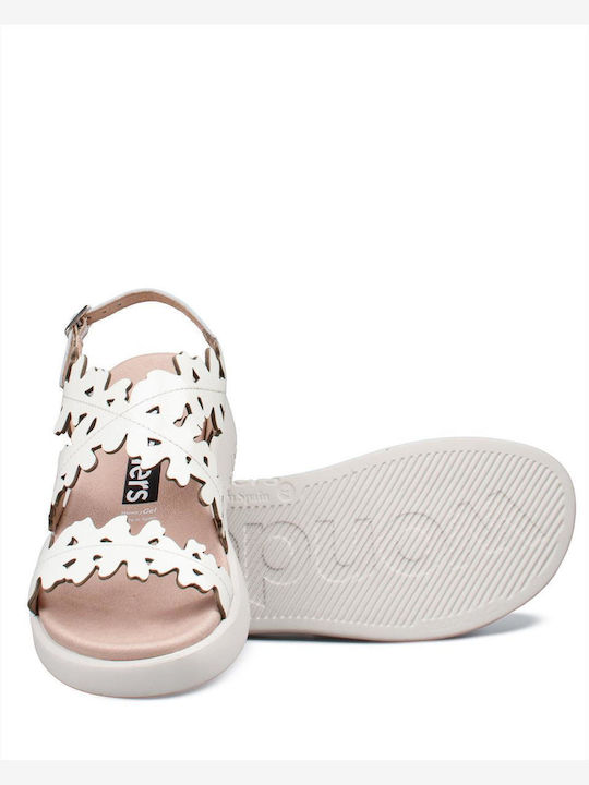 Women's Flat Sandals White