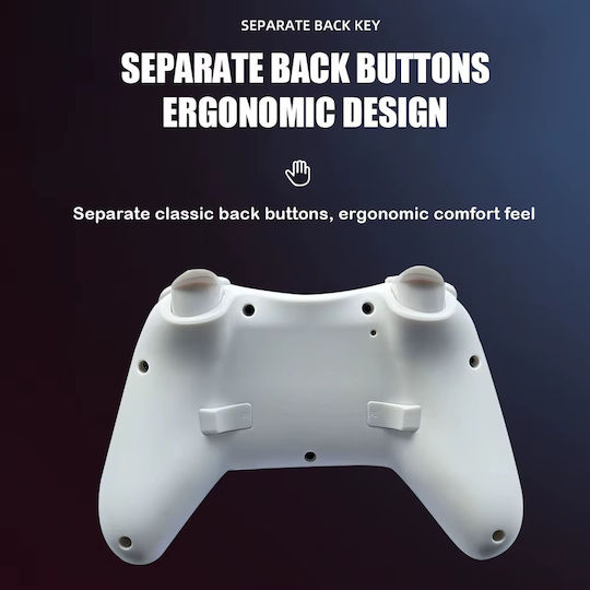 X6 Kabelloses Gamepad für PC / PS3 / PS4 / Switch Weiß