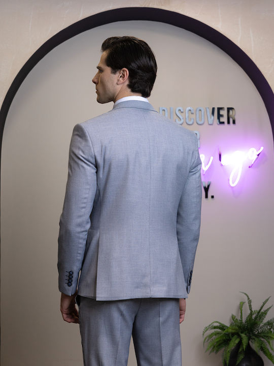 Men's Suit with Slim Fit Blue