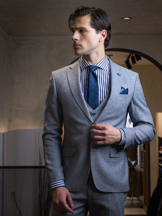 Summer Men's Suit Blue