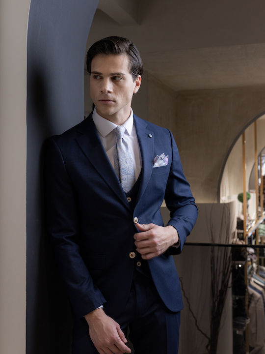 Men's Suit with Slim Fit Blue