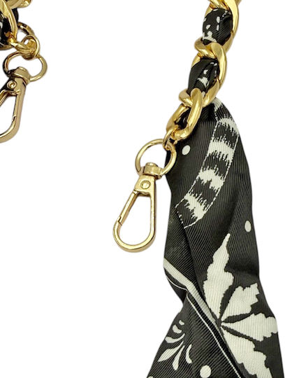 3-2618 Decorative Bag Chain Bow Savil Black