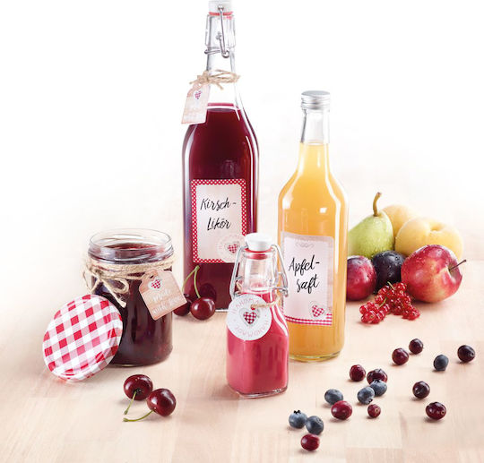 Westmark Set 6 Bucăți Vaze Utilizare Generală cu Capac Sticlă Transparentă 230ml 6 Bucăți