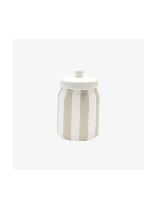Phos & Gaia Vase for Coffee / Sugar with Lid Ceramic Black