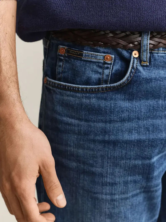Herren Jeanshosen Schlank Fit Blau