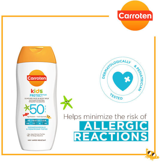 Carroten Kids SPF50 Waterproof Infant Sunscreen Emulsion for Face & Body 200ml