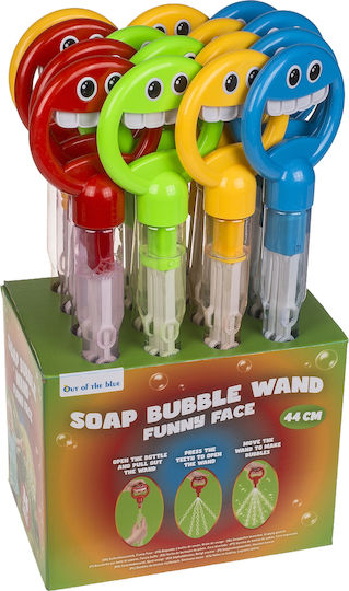 Jucărie Bubble Makers Față Amuzantă 180ml 44cm Plastic 4 Culori