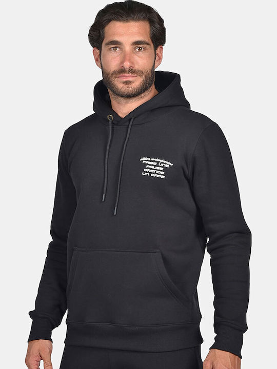 Sweatshirt with Hood Black