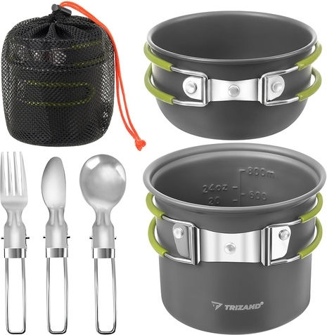 Trizand Σετ Μαγειρέματος για Camping 1200ml