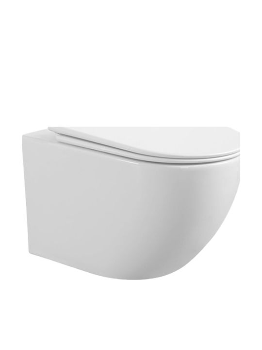 Vinci Λεκάνη Κρεμαστή με Slim Κάλυμμα Soft Close Λευκή Vinci Λεκάνη Κρεμαστή με Slim Κάλυμμα Soft Close Λευκή