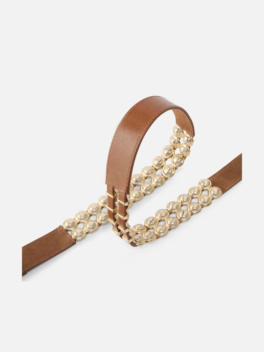 Leather Women's Belt Brown