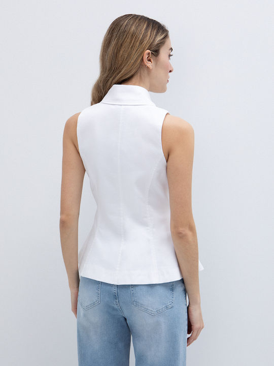 White Women's Vest