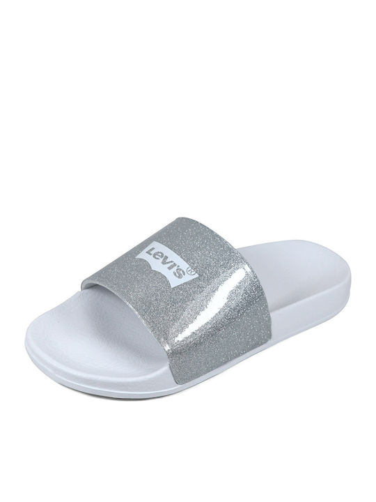 Kinder Flip-Flops Silber