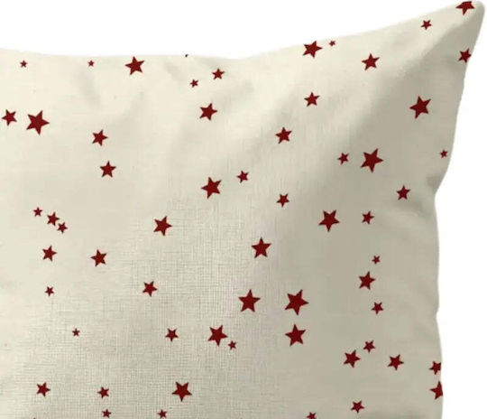 Christmas Pillow Case 50x30 Natural Cotton Stars Pghd0136 Christmas Pillow Case 50x30 Natural Cotton Stars Pghd0136