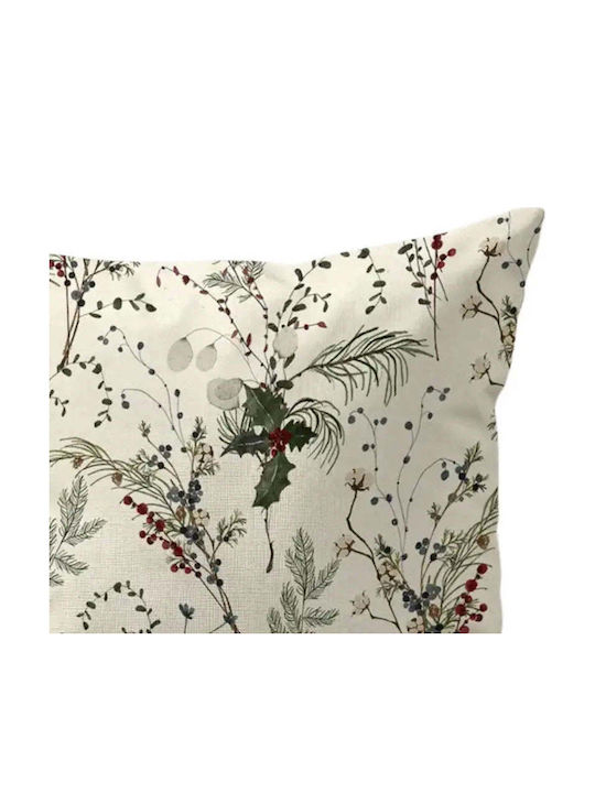 Mistletoe Pillow Case 50x50 Cotton Christmas Branches Pghd0130