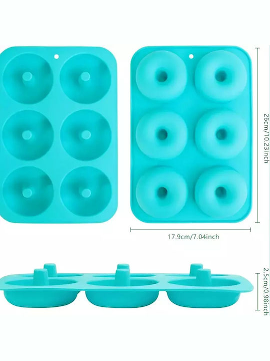 Pandaboo Bakeware Tin For Cupcakes/Muffins Made Of Silicone 6 Sockets