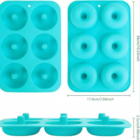 Pandaboo Bakeware Tin For Cupcakes/Muffins Made Of Silicone 6 Sockets