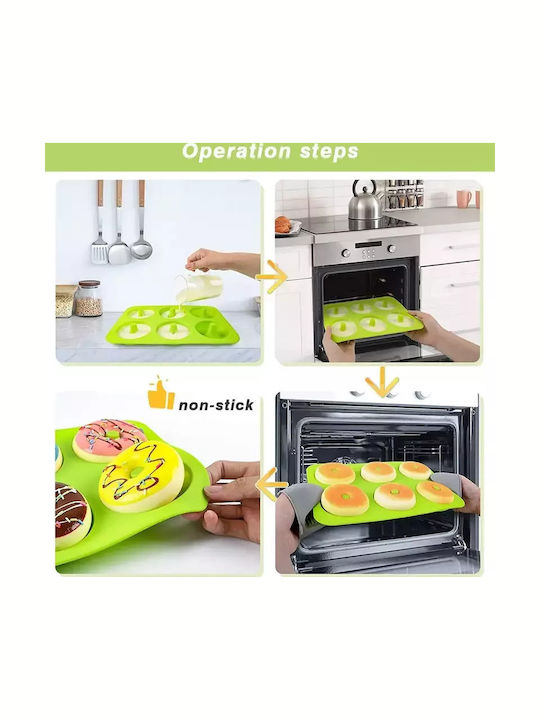 Pandaboo Bakeware Tin For Cupcakes/Muffins Made Of Silicone 6 Sockets
