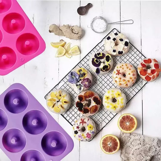 Pandaboo Bakeware Tin For Cupcakes/Muffins Made Of Silicone 6 Sockets